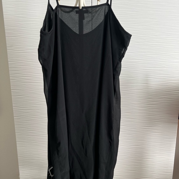 LBD black beaded slip dress Old Navy XL - Picture 4 of 4
